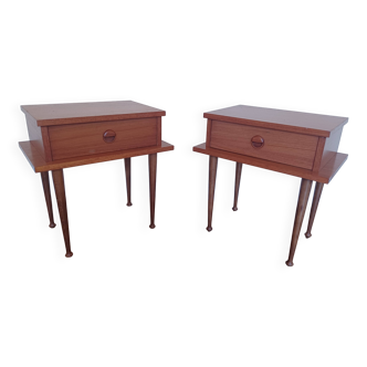 Pair of 60s bedside tables