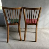 Pair of Baumann bistro chairs, No 12, 1960s
