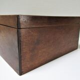 Old patinated solid wood box