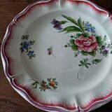 Hollow plate earthenware with eastern decor