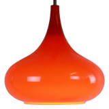 Glass pendant lamp orange