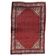 1950s Handmade Wool Boteh Rug, Red and Ivory, 104 × 156 cm - 1C1299