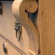 High Empire chest of drawers in solid raw oak