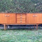 Italian sideboard 60s chrome handles