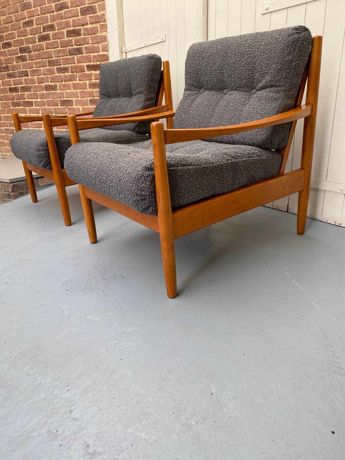 Pair of Scandinavian armchairs
