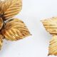 Set of two Italian Florentine gilt wall lamps by Masca Italia