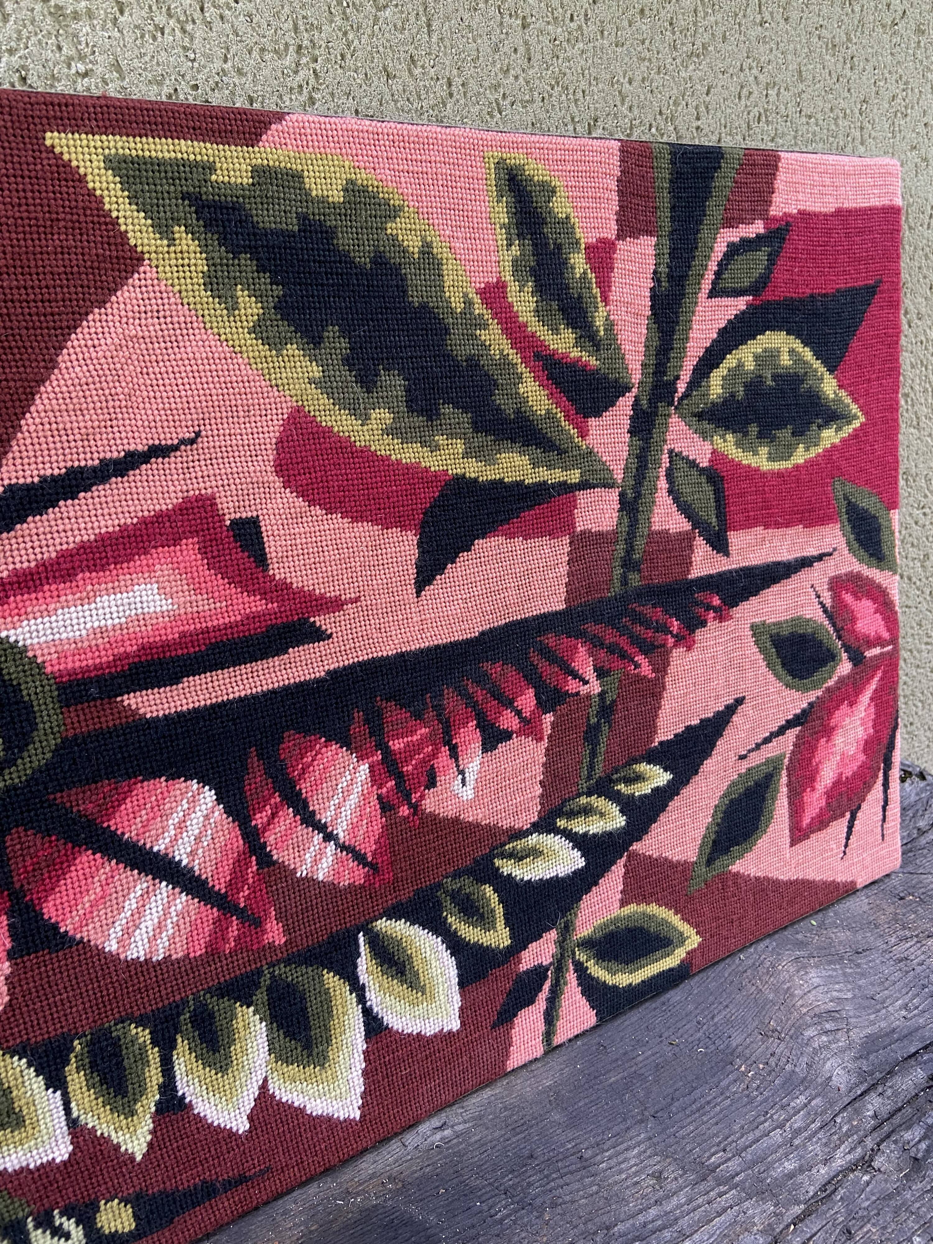 Wall tapestry -Peacock pattern- 60s