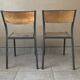 Set de 2 chaises d'école vintage Mullca 510