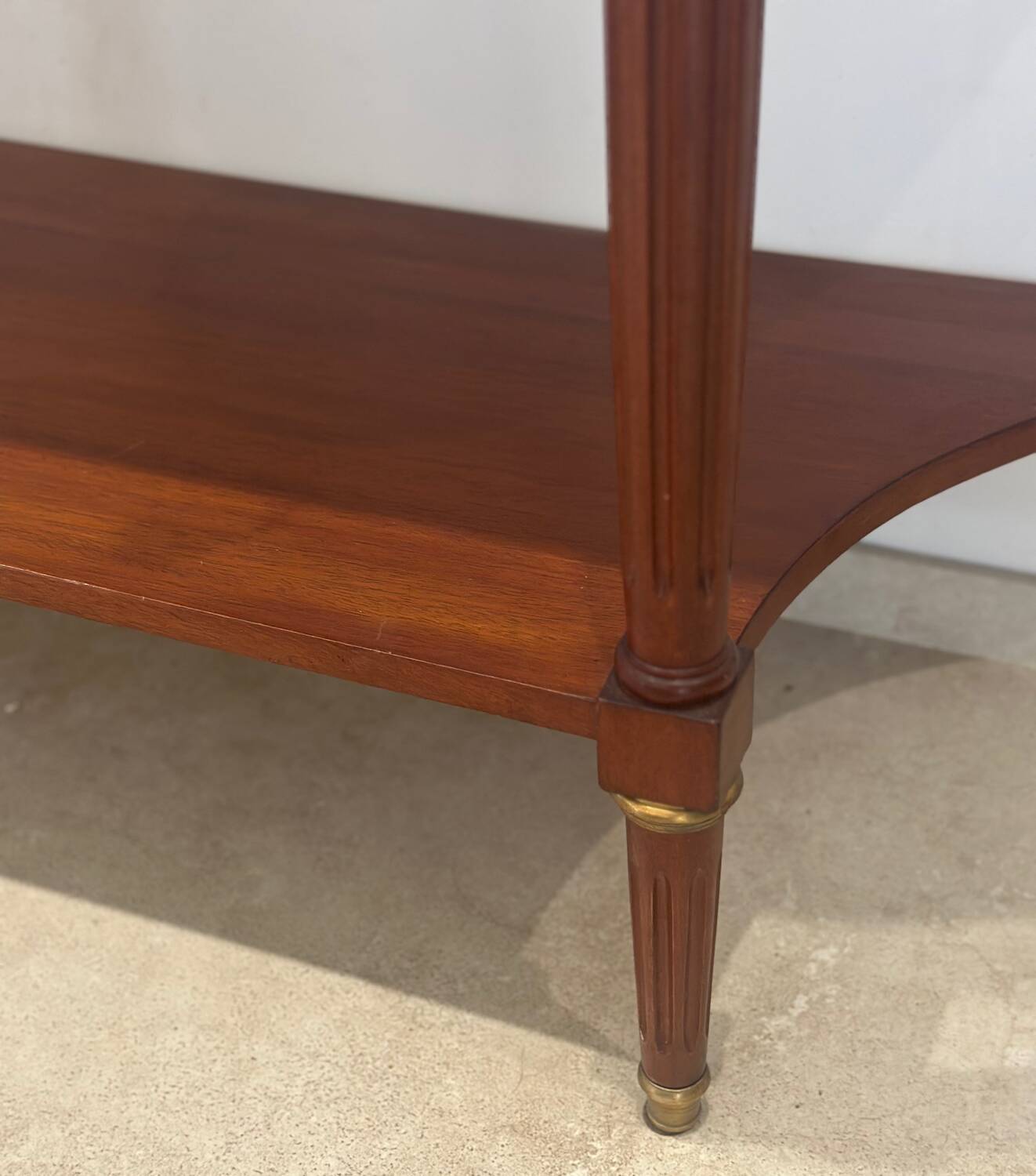 Louis XVI style mahogany console, 19th century