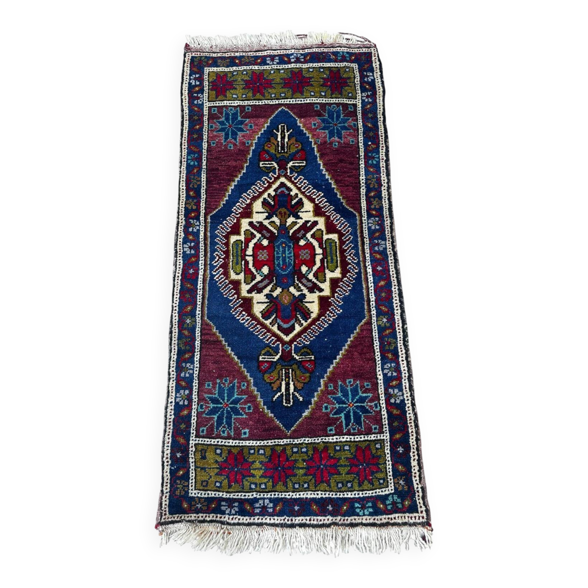 Handmade Persian rug 110cm x 50cm
