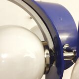 Plastic and glass ceiling lamp spain, 1970s