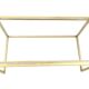 Set of Postmodern Brass, Steel and Glass Nesting Tables by Romeo Rega, Italy