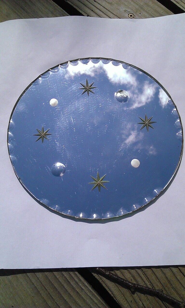 Star and bubble round mirror25cm