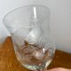 Chalice-shaped glass cup