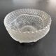 Frosted glass bowl with snake decoration
