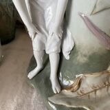 Vase art nouveau en barbotine