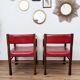 Set of two vintage bridge armchairs