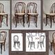 Pair of Fischel chairs n°18 1/2 early twentieth century