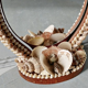 Vintage shell mirror