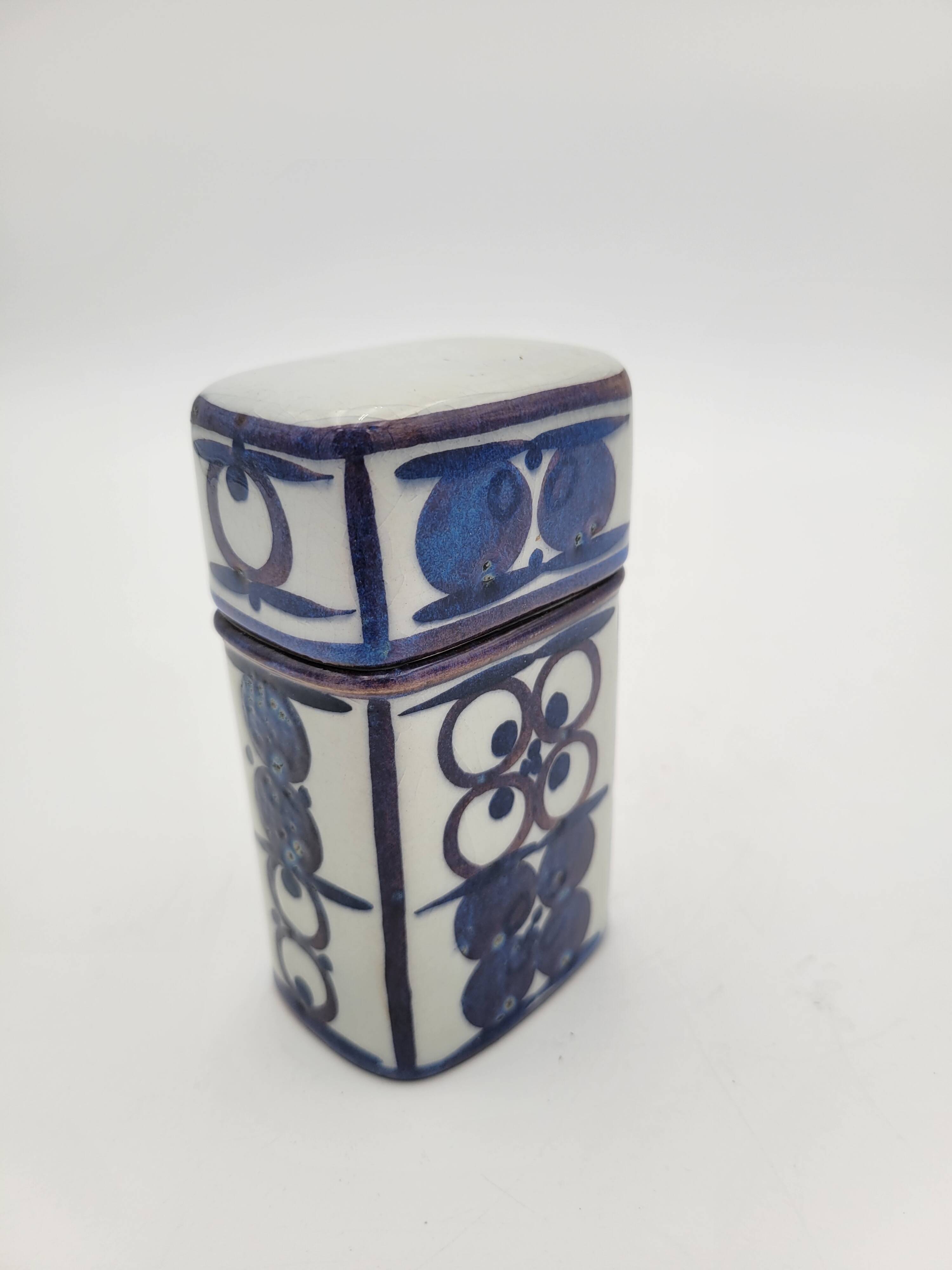 Royal Copenhagen earthenware cigarette pot