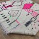 Handmade wool Berber rug 266 x 242 cm