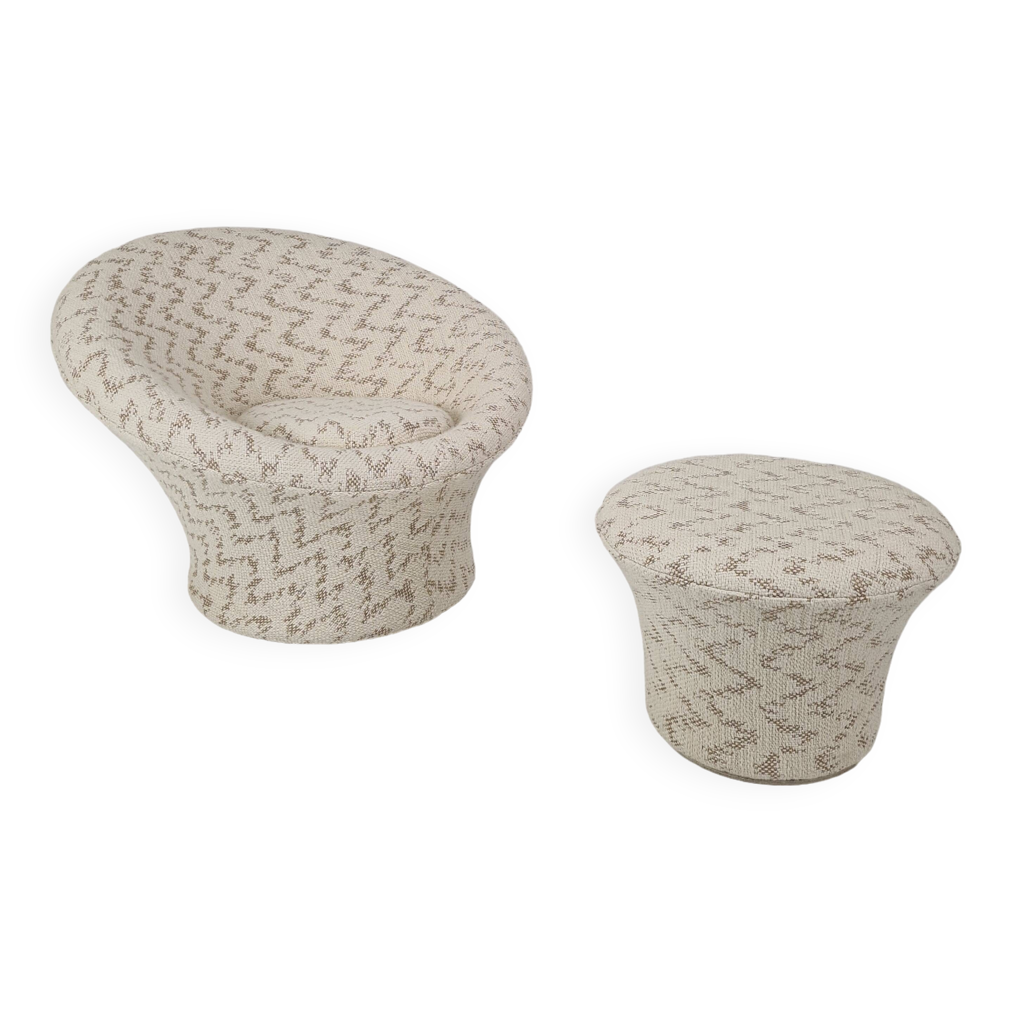 Mushroom Armchair and Ottoman by Pierre Paulin for Artifort, 1960's
