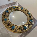 François Lembo (1930-2013) Mirror, Vallauris Circa 1970