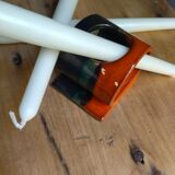 Signed ceramic candle holder