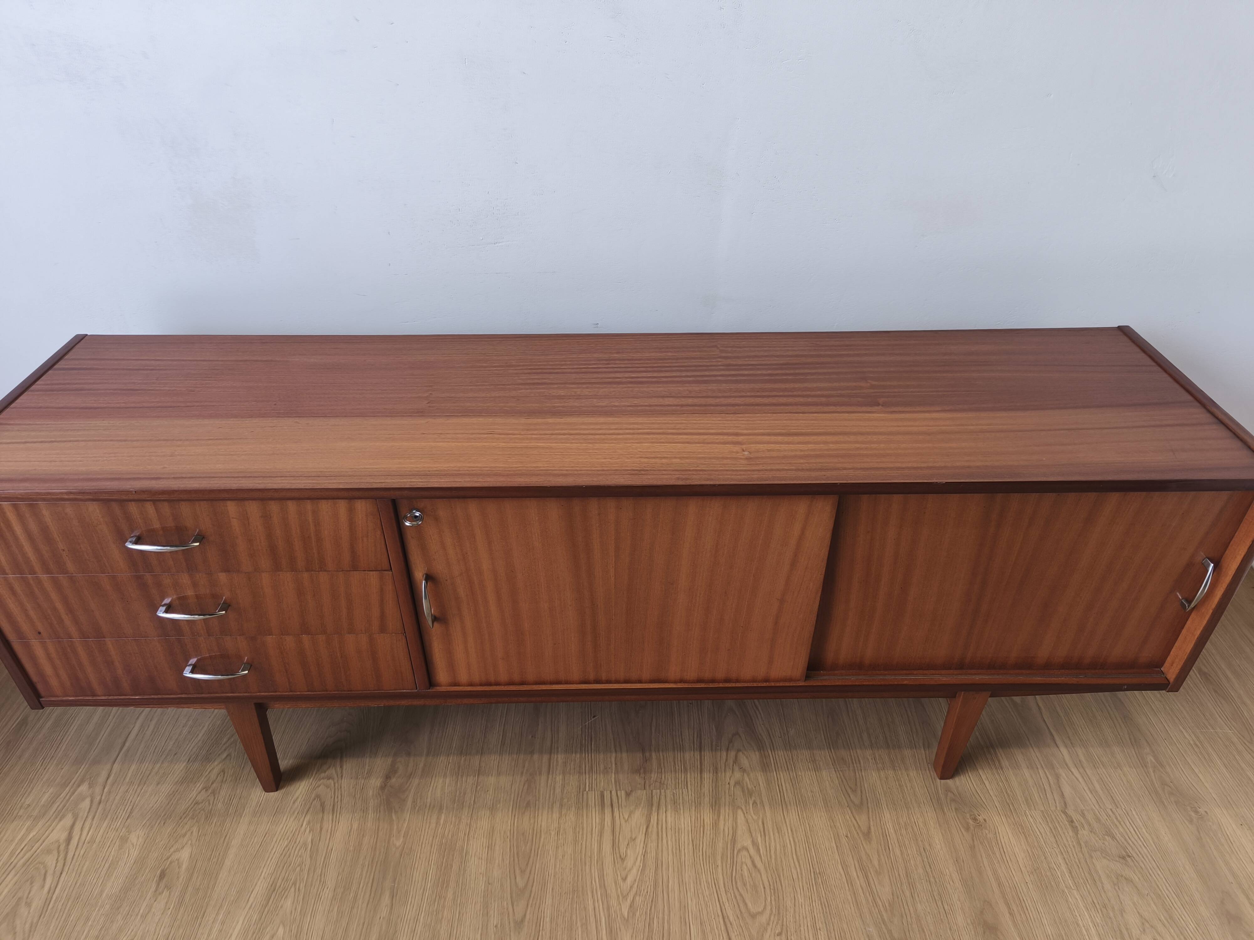 Modernist long sideboard from the 1970s.