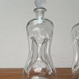 Danish Vintage Kluk Kluk Glass Bottles from Holmegaard, 1970s, Set of 2
