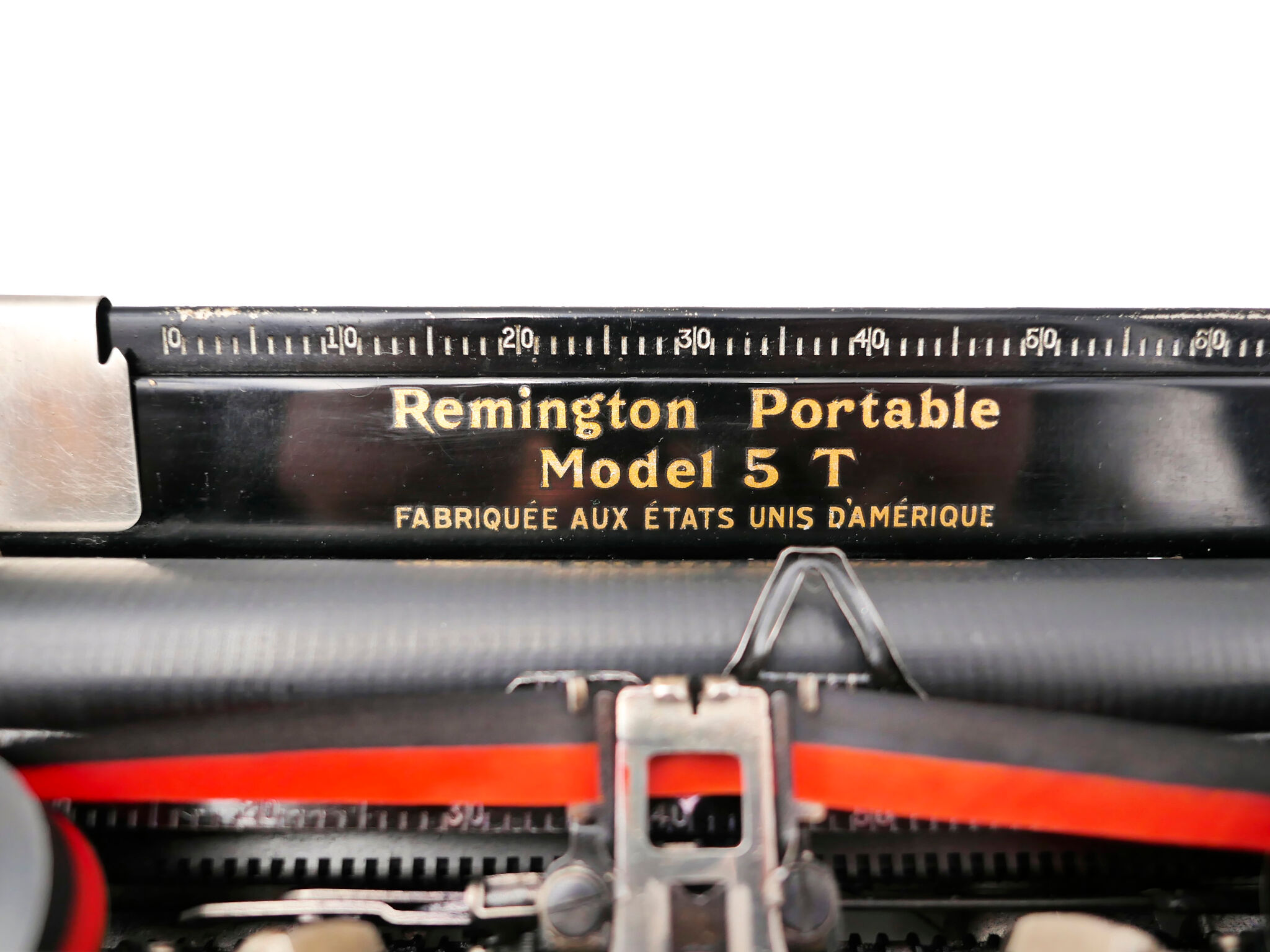 Typewriter Remington model 5T black usa revised ribbon new