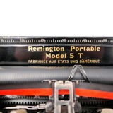 Typewriter Remington model 5T black usa revised ribbon new