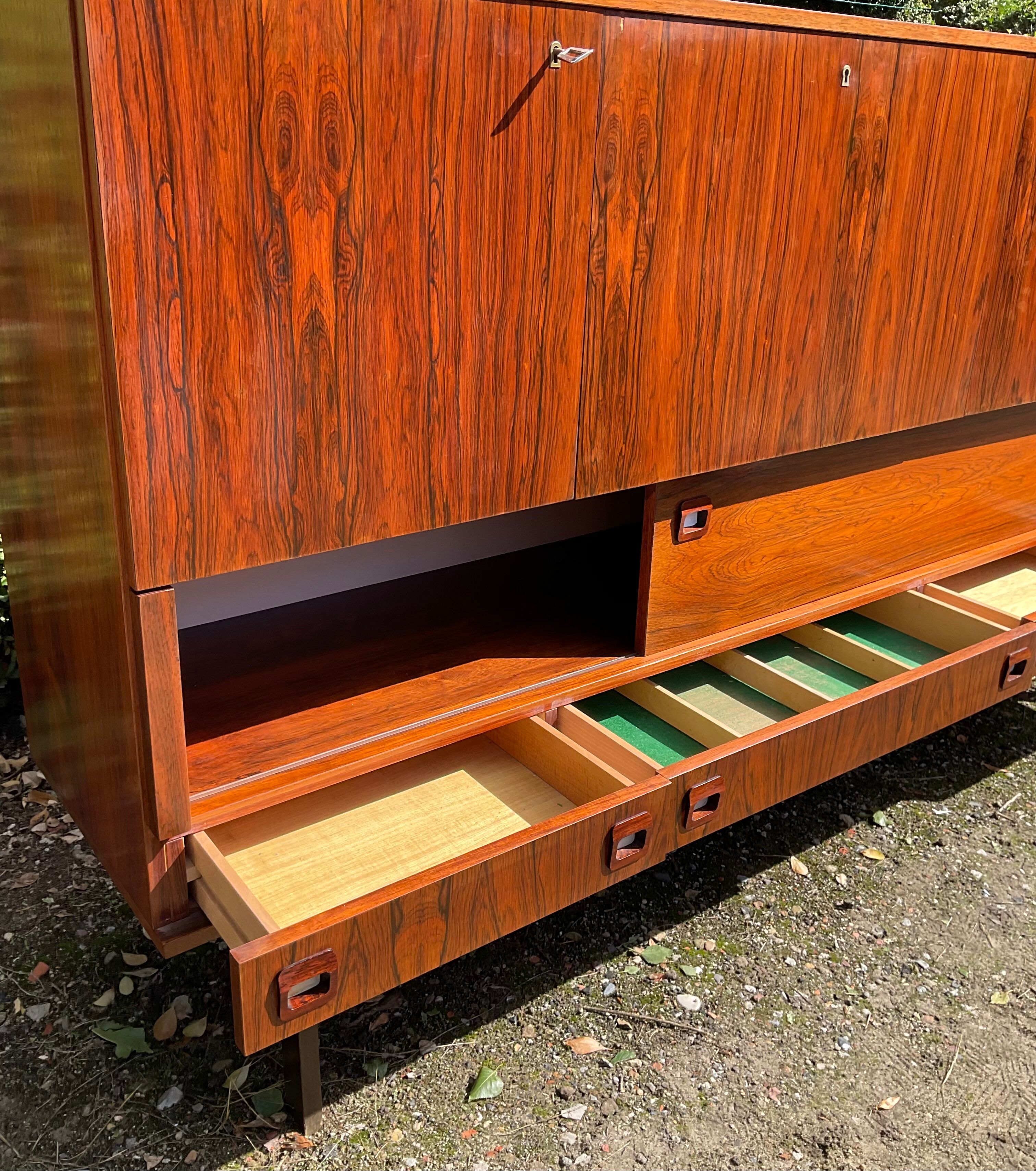 Scandinavian rosewood row from the 60s