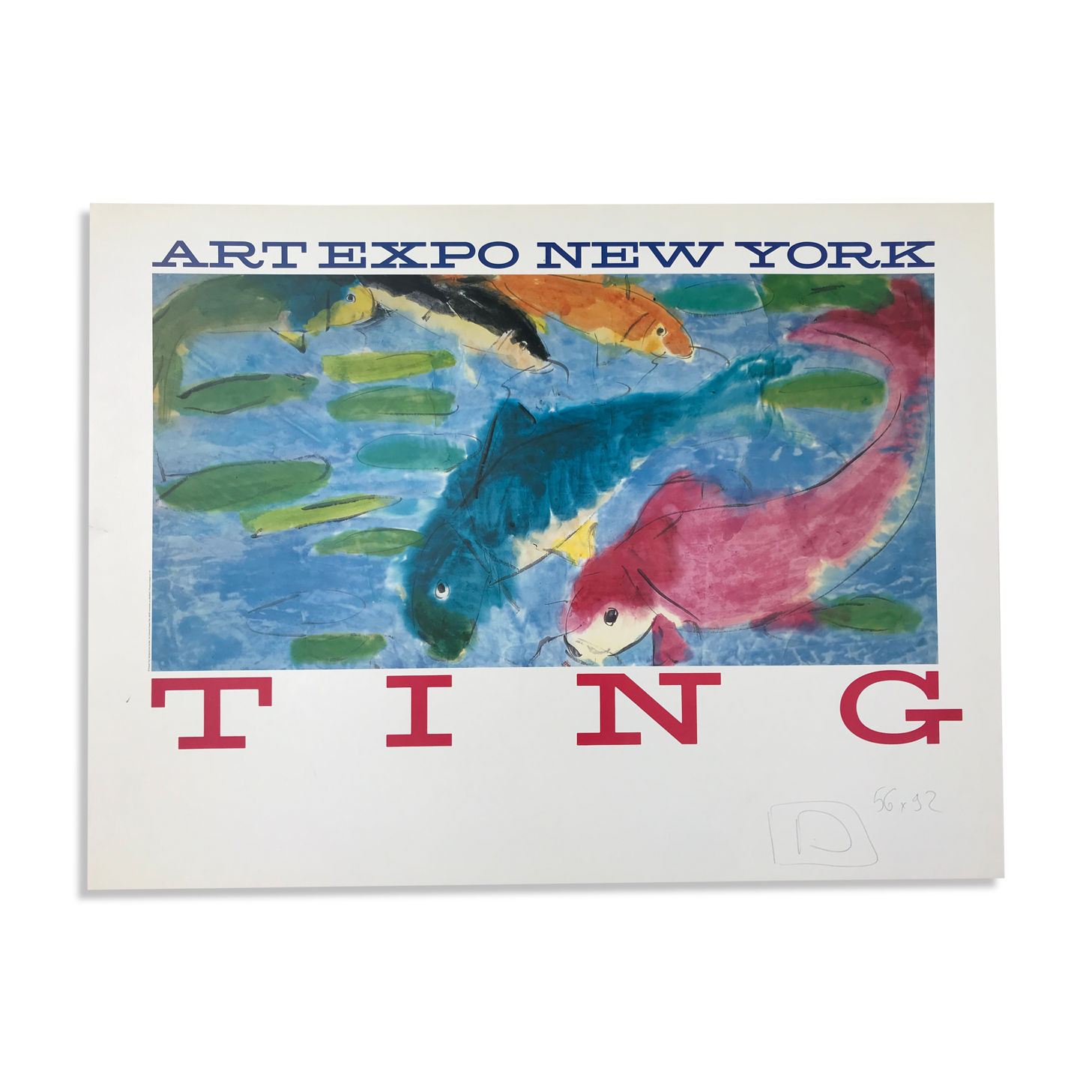 Art poster after Walasse TING, Springwind over the lake / Art expo New-York, 1989