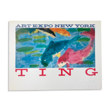 Art poster after Walasse TING, Springwind over the lake / Art expo New-York, 1989