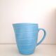 Carafe 80s en faïence bleue