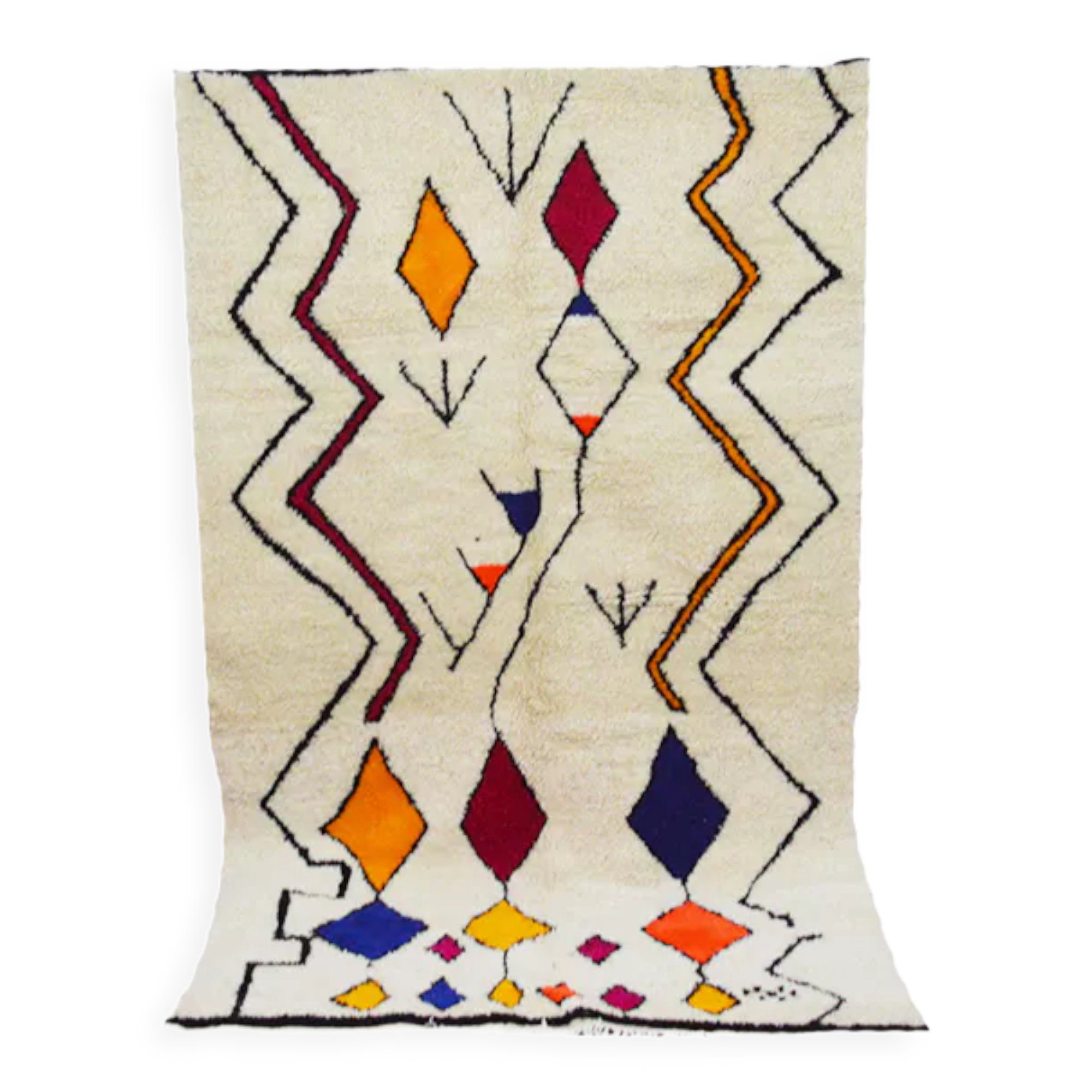 Handmade moroccan berber carpet 255 x 156 cm