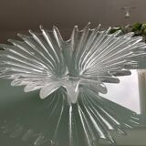 Textured glass centerpiece, made by Dartington