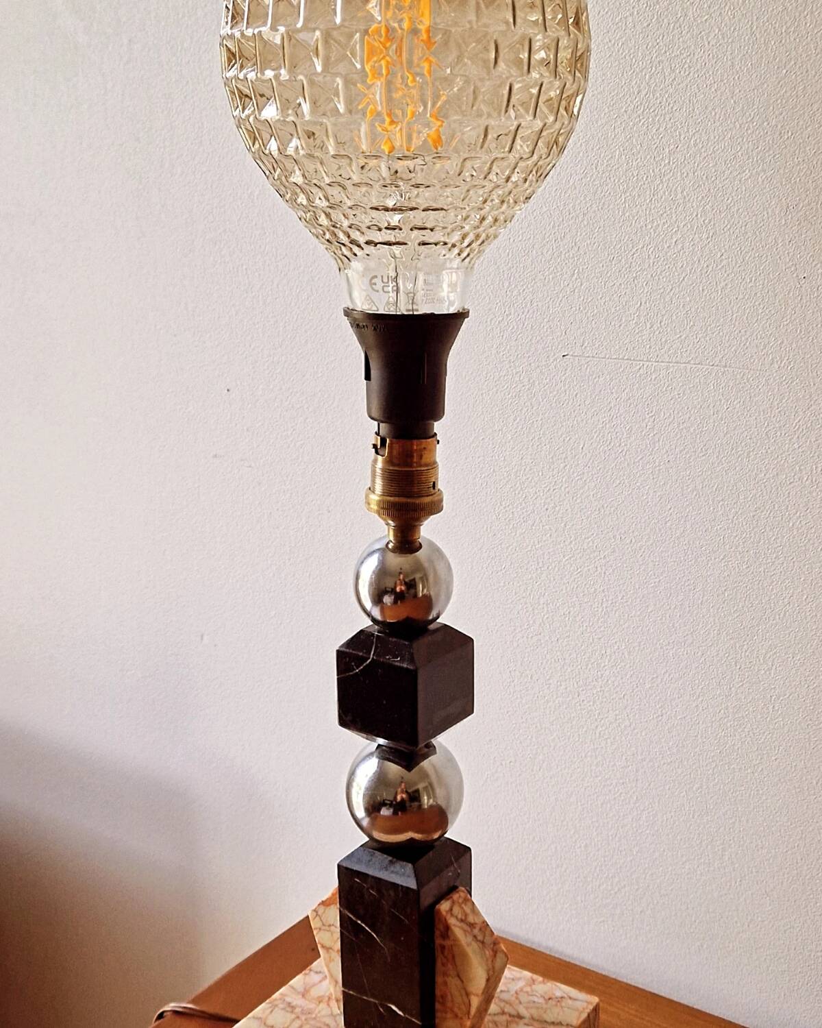 Art Deco modernist lamp base
