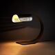 Colomba brushed aluminum table lamp by Walter & Moretti, 1970s