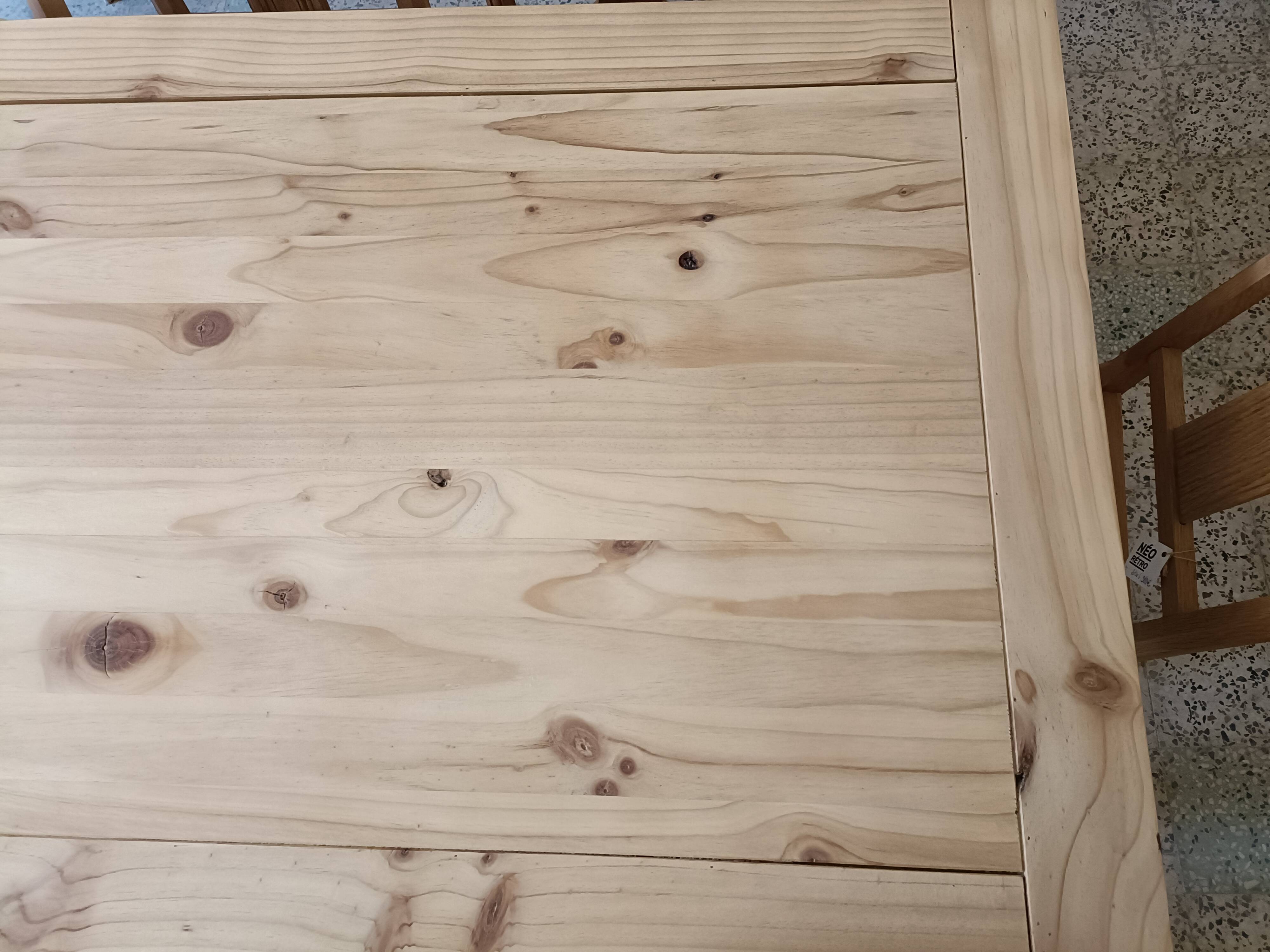 Renovated rectangular dining table