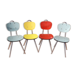 4 chairs formica year 1970
