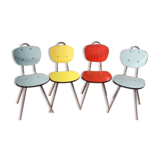 4 chairs formica year 1970