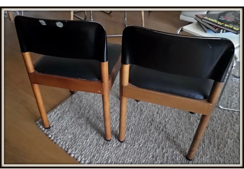 Pair of chairs Piarotto Italy vintage 1980
