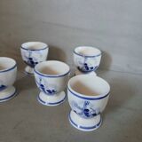 7 antique egg cups
