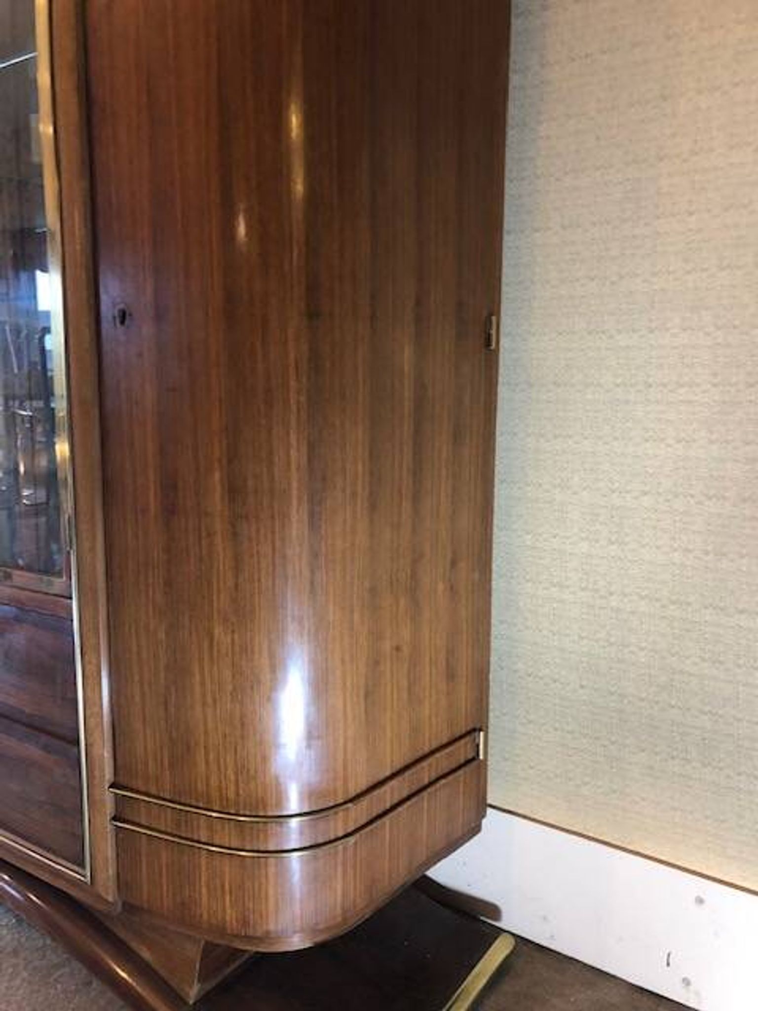 1940s silver display cabinet