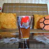 Vallauris vase brown/red - 70s - authentic vintage