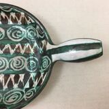 Pan caquelon ceramic Vallauris signed RP Robert Picault vintage year 70