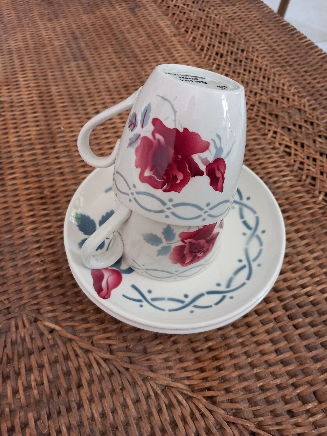 Digoin Sarreguemines Cups