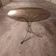 70's table Smoked glass, chrome legs
